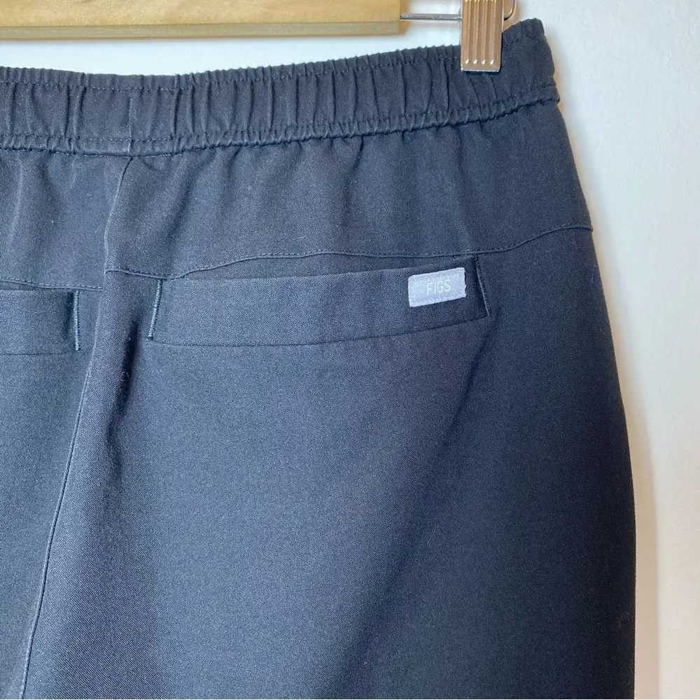 FIGS Men’s Tansen Jogger Drawstring Waist Scrub Pants Black Sz Small